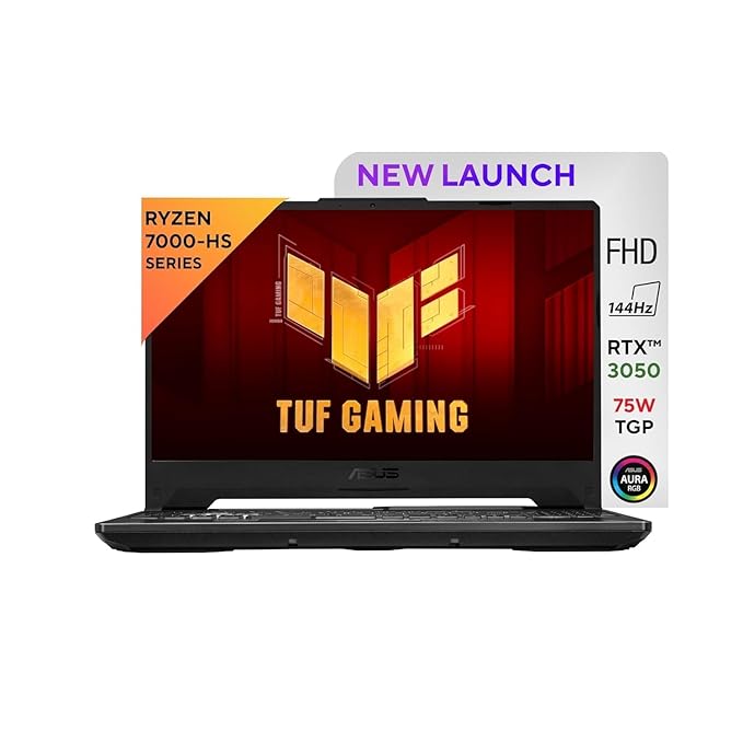 ASUS TUF Gaming A15, Ryzen 7 7435HS, 15.6-inch (39.62 cm) FHD 144Hz, Gaming Laptop (16GB